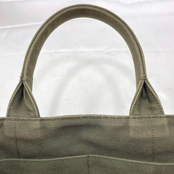 Prada 2 Way Bag Canapa Tote F22949 Khaki - Picture 6 of 10